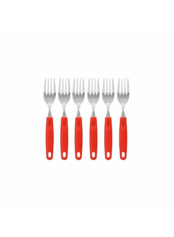 Decent Big Fork Set of 6 | Stainless Steel Forks | Ergonomic Handle | Mirror Finish | Heavy-Duty Table Fork Set For Home, Kitchen, Restaurant, Dishwasher Safe - Image 1